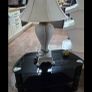 Cream Crackle-Glaze Urn Table Lamp with Shade Image 2