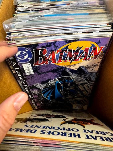 DC Long Comic Box w 250 comics for Sale (2)