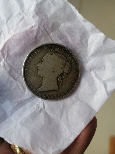 1899 Newfoundland Silver 50 Cents Coin