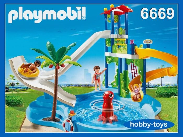 PLAYMOBIL 6669 Summer Fun Water Park with Slides