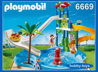 PLAYMOBIL 6669 Summer Fun Water Park with Slides