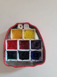 Handmade travel watercolour palette