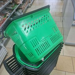 Shopping baskets.