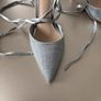 Rap around quiz shoes and clutch Image 6