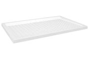 Shower Base Tray with Dots White 80x120x4 cm ABS