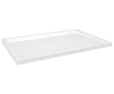 Shower Base Tray with Dots White 80x120x4 cm ABS