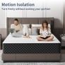 Single Mattress, 10 Inch Thick Hybrid Mattress with Memory Foam and Individual Pocket Springs, Features Motion Isolation & 7-Zone Support, Medium Firm Mattresses in a Box, 90x190x25cm Image 3