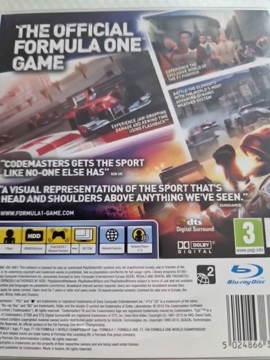 F1 2010 Formula 1 PlayStation3 Ps3 Games Original