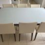 Calligaris glass table & 6 chairs Image 2