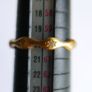 Vintage Sterling Silver 925 - 18KT Gold Plated Laura CZ Ring 2,67g size S Image 4