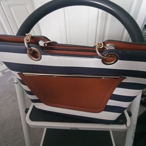 New Look stripe shoulder bag