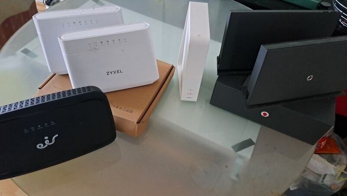Bundle of 6 Wi-Fi Routers Eir, Vodafone (x2), Virgin & Zyxel + All Cables