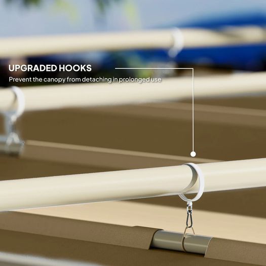 3 x 3m Retractable Roof Metal Pergola - Black