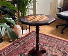 Vintage Wooden Chess Table