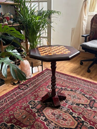 Vintage Wooden Chess Table
