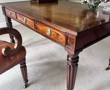 Antique Library Table/Desk & Chair