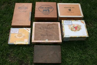 Vintage Wood Cigar Boxes