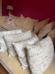 Beautiful designer feather & down cushions