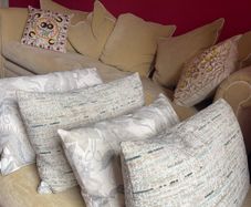 Beautiful designer feather & down cushions