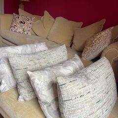 Beautiful designer feather & down cushions