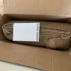 Nordic Knots rug, new in box - wool, jute