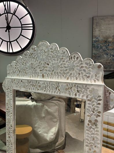 Large mother of Pearl mirror
