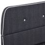 Bed Frame Dark Grey Fabric 135x190 cm Image 5