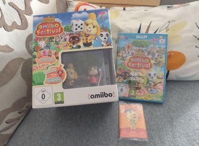 Wii U Animal Crossing New in the Box with figures and cards