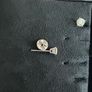 Pair of brilliant diamond earrings - total carat .82 Image 3