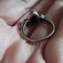 Vintage 925 sterling silver ring with a brown stone. Image 2