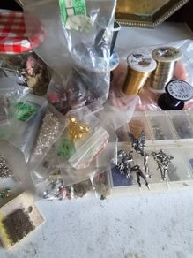 Large Jewellery Making Craft Bundle Beads Findings Wire Bead Smith Mixed Lot