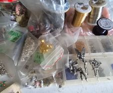 Large Jewellery Making Craft Bundle Beads Findings Wire Bead Smith Mixed Lot