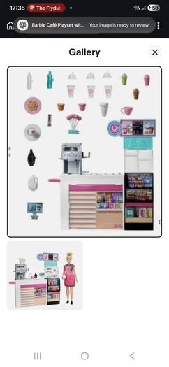Barbie Coffee Shop Bundle 3 Dolls  Table & Chairs