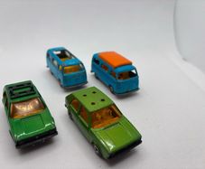 Vintage Matchbox Super Fast VW Golf and VW Dormobile