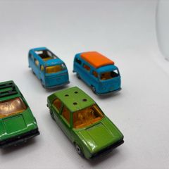 Vintage Matchbox Super Fast VW Golf and VW Dormobile