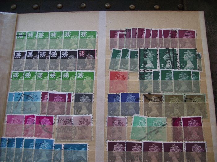 A mixed collection of used stamps, presented in the stock book #3