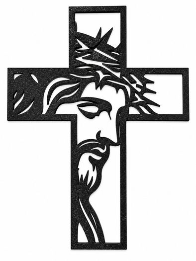 Jesus Christ Cross Wall Art Modern Christian Home Decor