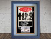 U2 Slane Castle 2001 Concert Poster with ticket A4 size framed.