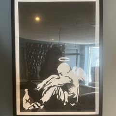 Banksy print with frame