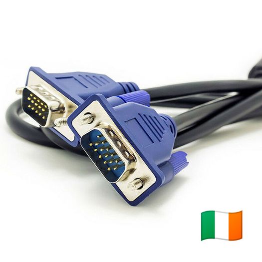 VGA Monitor Cable 1.8m, Pc Tv Laptop Male To Male D Sub 15 Pin
