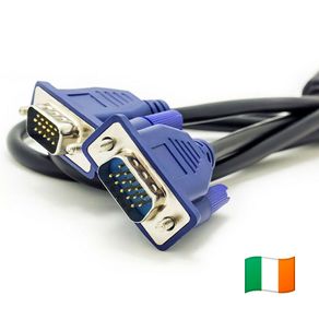 VGA Monitor Cable 1.8m, Pc Tv Laptop Male To Male D Sub 15 Pin