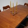 Triangular Brass Candelabra by Lars Bergsten for Gusum, Sweden, 1960s. Image 2