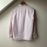 Marc O'Polo Striped Standing Collar Blouse Nautral Beige & White Organic Cotton Shirt Image 9