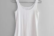 New Dunnes Stores White Stretch Vest Top