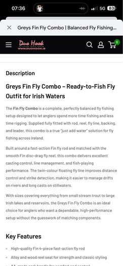 Greys Fin Fly Combo 10ft7
