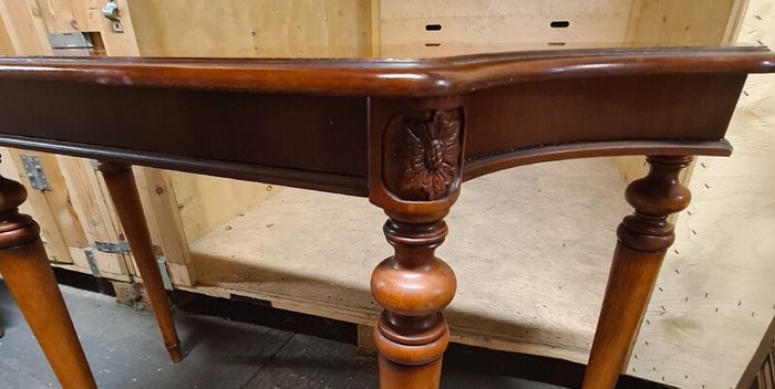 Vintage Wooden Console Table / Side Table with Carved Details