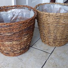 Weaved Plant Pots (2) Twigs