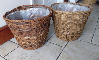 Weaved Plant Pots (2) Twigs