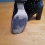 Black leather studded boots Faith size 6 Image 3