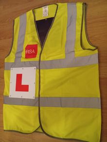 Brand New Learning Hi-Vis for Scooter Motorcycle
